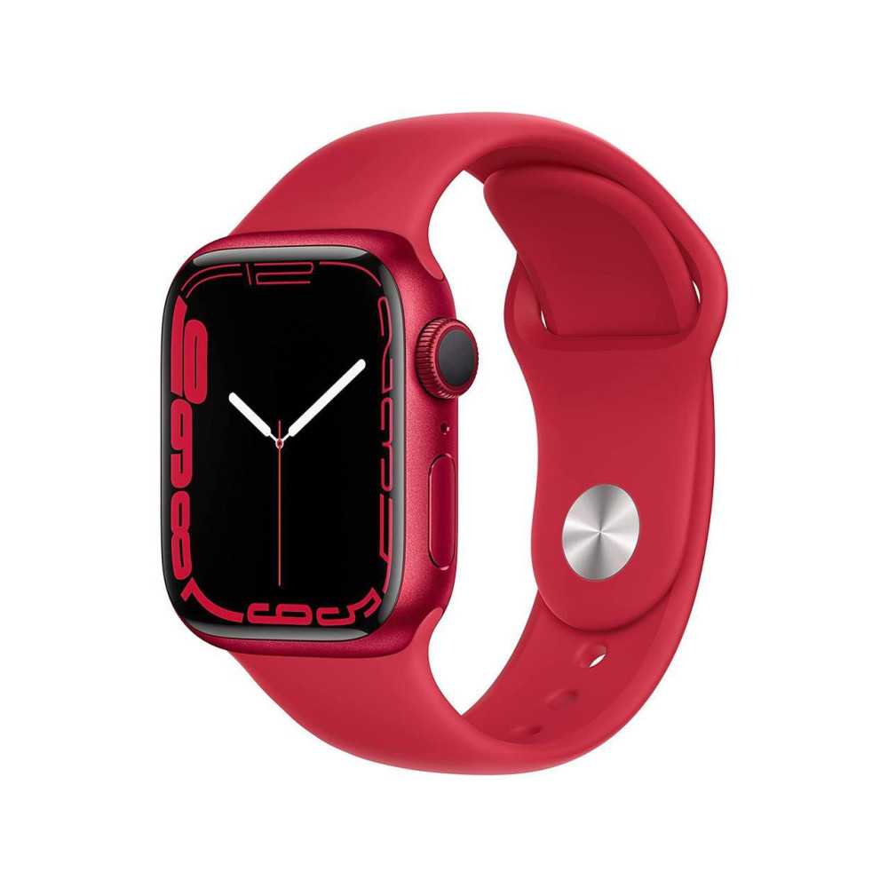 Apple Watch Series 7 41mm Red Aluminum Case with Red