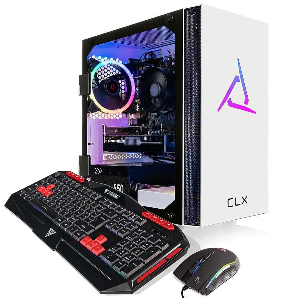 CLX SET Gaming Desktop Computer, AMD Ryzen 5 5600 3.